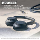 Sony WH-CH720N Noise Canceling Wireless Headphones Bluetooth Over The Ear Headset with Microphone and Alexa Built-in, Black New (Black)