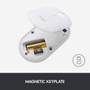 Logitech Pebble M350 Wireless Mouse with Bluetooth or USB - Silent, Slim Computer Mouse with Quiet Click for iPad, Laptop, Notebook, PC and Mac - Off White (Off White, Mouse)- OPEN-BOX