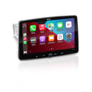 Sound Storm Laboratories SDML10ACP Single Din Chassis, Detachable 10 Inch Capacitive Touchscreen, Apple CarPlay, Android Auto, Bluetooth, No DVD, RGB Illumination, High Resolution FLAC Audio