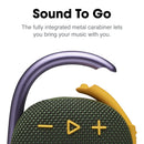 JBL Clip 4, Green - Portable Bluetooth 5.1 Speaker - Up to 10 Hours of Play - Waterproof & Dust Resistant - Includes Noise & Echo-Canceling Speakerphone