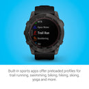 Garmin Fenix 7X Sapphire Solar Smart Watch - Black