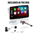 Planet Audio P90CPA Apple CarPlay Android Auto Car Receiver - Single Din Chassis With 9 Inch Capacitive Touchscreen, Bluetooth, USB, No CD DVD, Multicolor Illumination, A-Link (Screen Mirroring)