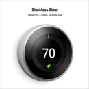 Google Nest Learning Thermostat - 3rd Generation - Programmable Smart Thermostat for Home - Stainless Steel (Like New)