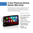 Planet Audio P100CPA Car Stereo System - Apple CarPlay, Android Auto - 10.1 Inch Single Din Touchscreen, Bluetooth Audio and Calling Head Unit, Radio Receiver, No CD Player, Hook Up to Amplifier
