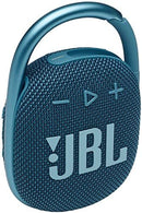 JBL Clip 4 - Portable Mini Bluetooth Speaker, big audio and punchy bass, integrated carabiner, IP67 waterproof and dustproof, 10 hours of playtime, speaker for home, outdoor and travel - (Blue)