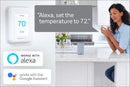 Honeywell Home T9 WIFI Smart Thermostat with 1 Smart Room Sensor, Touchscreen Display, Alexa and Google Assist