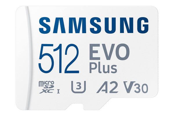 SAMSUNG EVO Plus w/ SD Adaptor 512GB Micro SDXC, Up-to 130MB/s, Expanded Storage for Gaming Devices, Android Tablets and Smart Phones, Memory Card, MB-MC512KA/AM, 2021 (512GB)