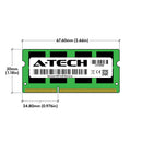 A-Tech 4GB DDR3 1600MHz PC3-12800 CL11 SODIMM 204-Pin Non-ECC SO-DIMM Laptop, Notebook RAM Memory Module