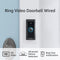 Video Doorbell Ring Wired Convenient, Essential Features in a Compact Design (existing doorbell Wiring Required) with Playhardest Cleaning Cloth