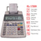 Sharp EL-1750V Two-Color Printing Calculator 2 Lines/Sec 3" Black/Red