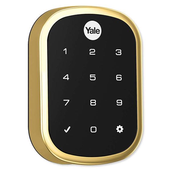 Yale YRD156-ZW2-605 ProSL Key Free Z-Wave Plus Touchscreen Deadbolt, Polished Brass