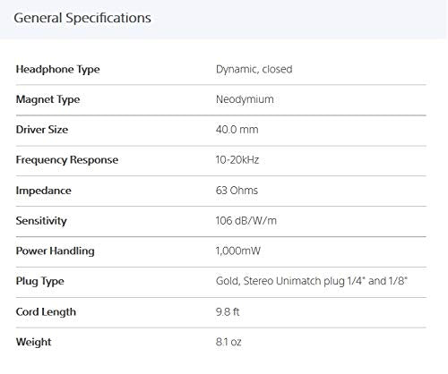 Sony MDR7506 Professional Large Diaphragm Headphone