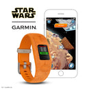 Garmin vivofit jr. 2, Kids Fitness/Activity Tracker, 1-Year Battery Life, Adjustable Band, Star Wars Light Side, Bright Orange (Star Wars - Light Side, Star Wars - New)