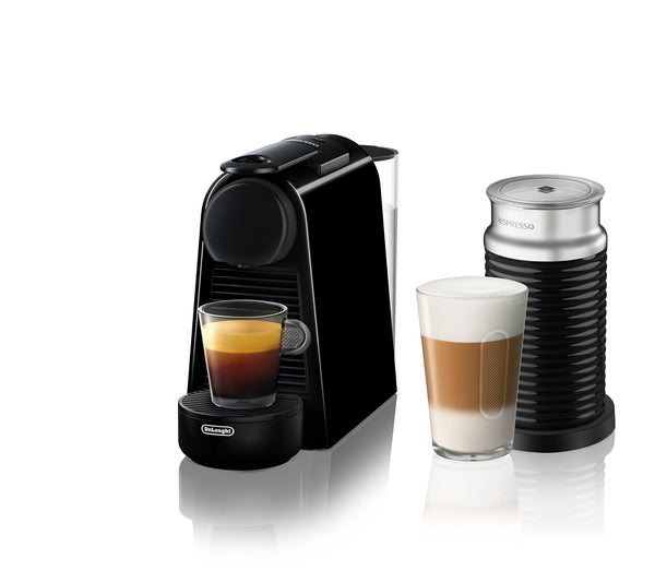 Nespresso Essenza Mini Espresso Machine, Black (Machine + Aero, Black)