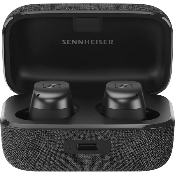 Sennheiser MOMENTUM True Wireless 3 Earbuds -Bluetooth In-Ear Headphones for Music and Calls with ANC, Multipoint connectivity, IPX4, Qi charging, 28-hour Battery Life Compact Design - Graphite (Graphite)