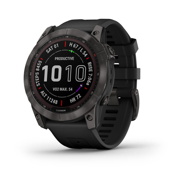 Garmin Fenix 7X Sapphire Solar Smart Watch - Black