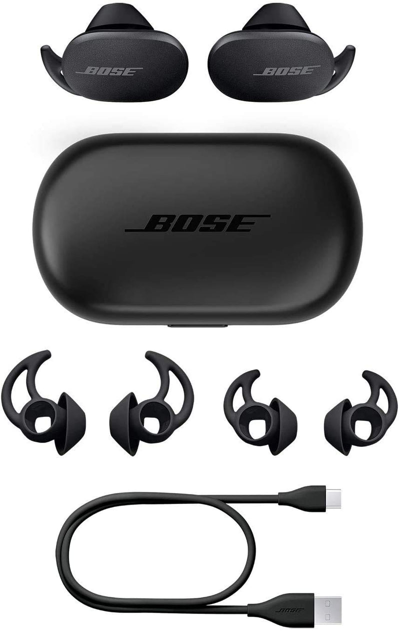 Bose QuietComfort Noise Cancelling Earbuds - Bluetooth Wireless Earphones, Triple Black, the World's Most Effective Noise Cancelling Earbuds