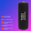 JBL Flip 7 - Portable Waterproof and Drop-Proof Speaker, Bold Pro Sound with AI Sound Boost, 16Hrs of Playtime, and PushLock System with Interchangeable Accessories (Blue) (Renewed)
