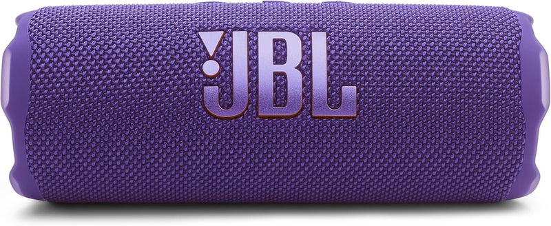 JBL Flip 7 - Portable Waterproof and Drop-Proof Speaker, Bold Pro Sound with AI Sound Boost, 16Hrs of Playtime, and PushLock System with Interchangeable Accessories (Purple) (Renewed)