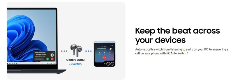 Samsung Galaxy Buds 3 Wireless Earbud Headphones - Silver