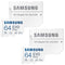 Samsung MB-MC64KA/AM EVO Plus and Adapter microSDXC Memory Card, 64GB - (2-Pack)