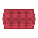 Icon Silicone Hamsa Hand of Fatima 8 Small Molds Cupcake Mold Pan Tray Soap RED - Deals Daily US