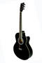 Dreadnought Cutaway Acoustic Electric 6 String Guitar with built in 3 band EQ