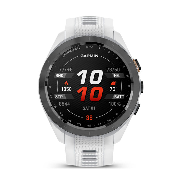 Garmin Approach S70, 42mm, Premium GPS Golf Watch, White