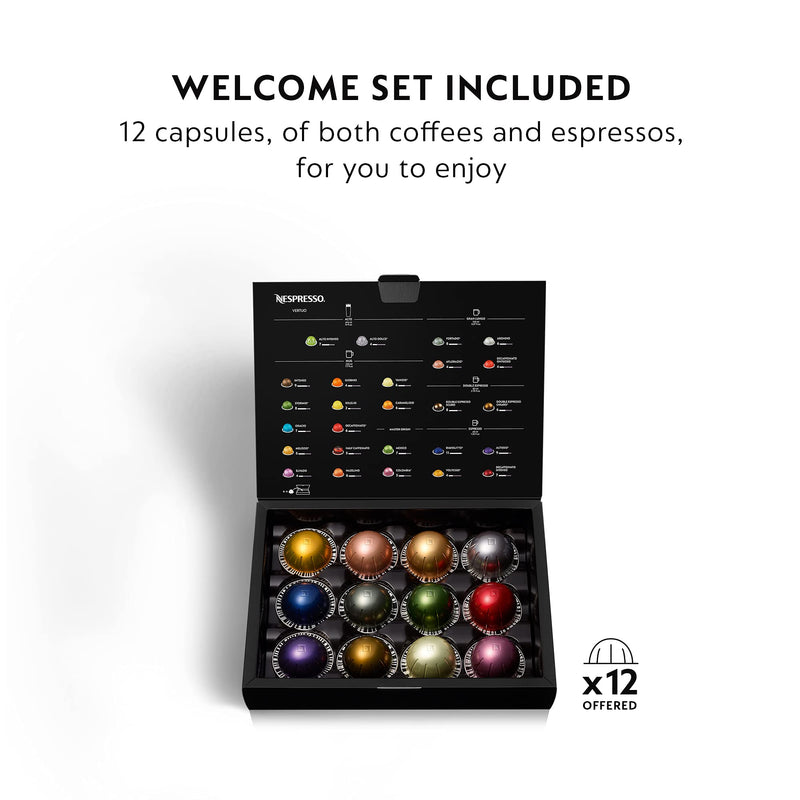 Nespresso Vertuo Next Coffee and Espresso Machine by De'Longhi, Deluxe Matte Black Rose Gold