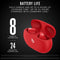 New Beats Studio Buds - True Wireless Noise Cancelling Earbuds - Com... Built-in Microphone, IPX4 Rating, Sweat Resistant Earphones - Red