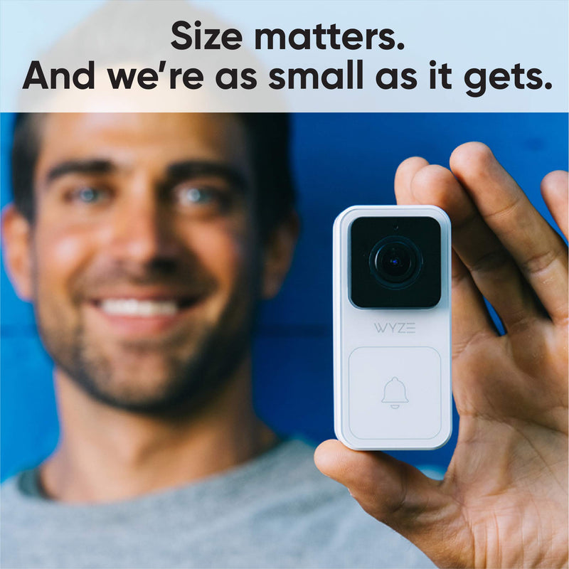 Wyze Video Doorbell, 1080p HD Video, 3:4 Aspect Ratio: 3:4 Head-to-Toe View, 2-Way Audio, Night Vision, Hardwired (Chime not Included)