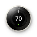 Google Nest Learning Thermostat - 3rd Gen (2015) - Programmable Smart Thermostat for Home - Works with Alexa - White