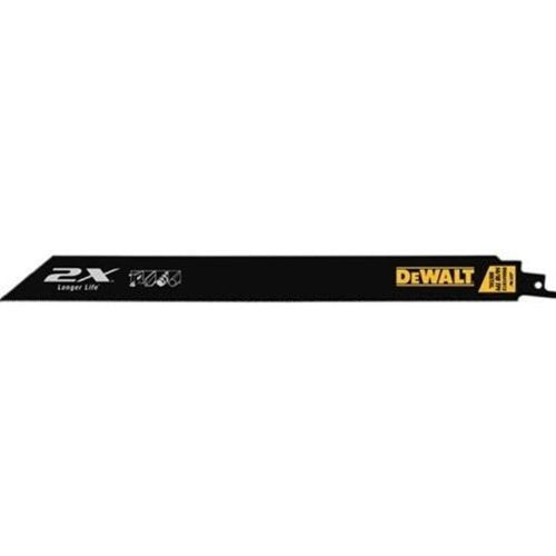 DEWALT DWA4188B 8-Inch 14/18TPI 2X Max Metal Reciprocating Saw Blade (100-Pack)