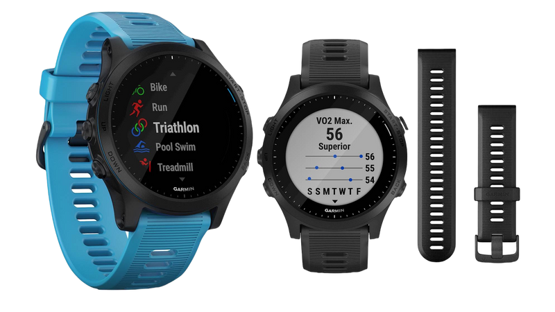 Garmin Forerunner 945 Bundle, Premium GPS Running/Triathlon Smartwatch with Music, Blue / Black