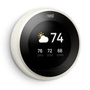 Google Nest Learning Thermostat - 3rd Gen (2015) - Programmable Smart Thermostat for Home - Works with Alexa - White