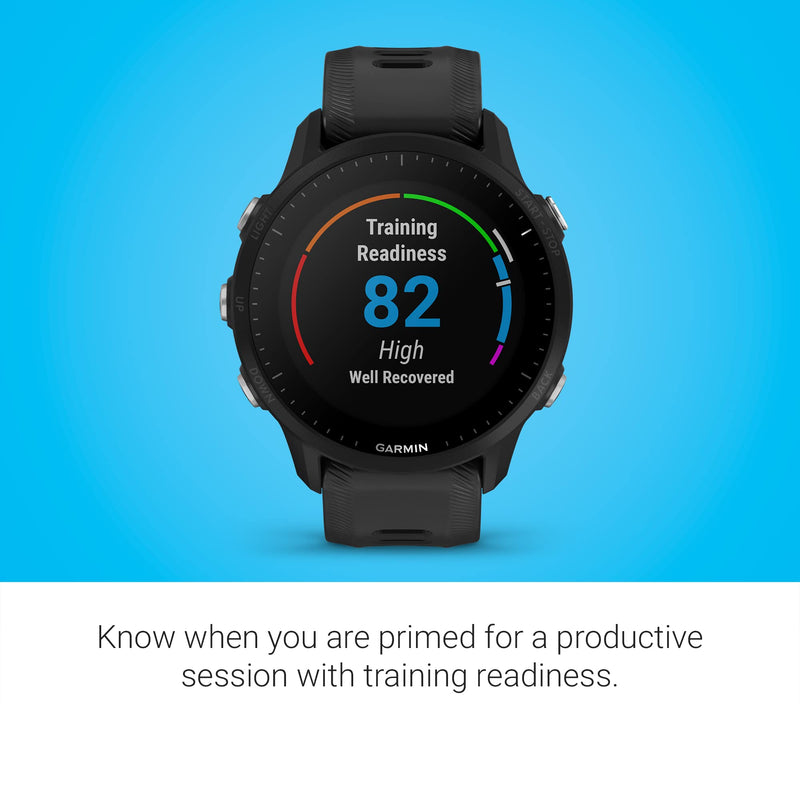 Garmin Forerunner® 955, GPS Running Smartwatch, Tailored to Triathletes, Long-Lasting Battery, Black