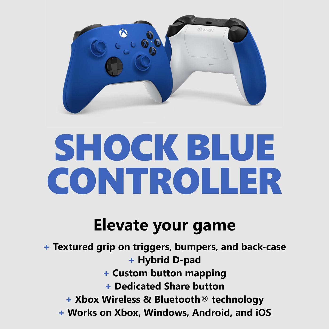 xbox wireless controller  xbox wireless controller Xbox Core Wireless Controller  Shock Blue