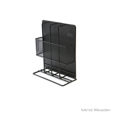 Mind Reader Nespresso Coffee Pod Storage, Holds 4 Nespresso Boxes, Metal Mesh, Black