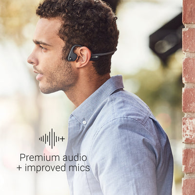 AfterShokz Air Open Ear Wireless Bone Conduction Headphones, Slate Grey, AS650SG - Deals Daily US